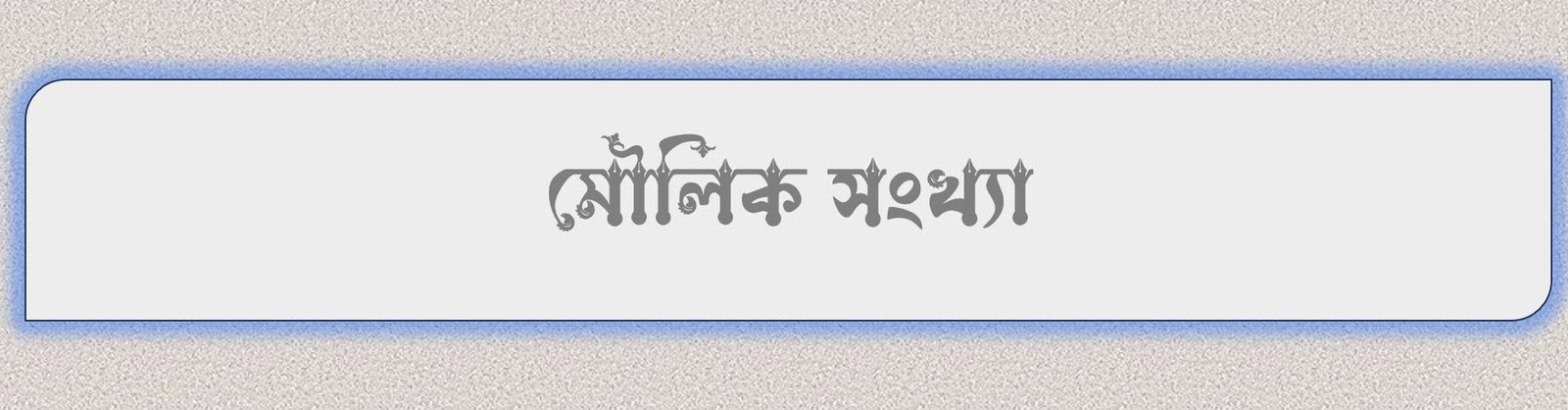 মৌলিক সংখ্যা